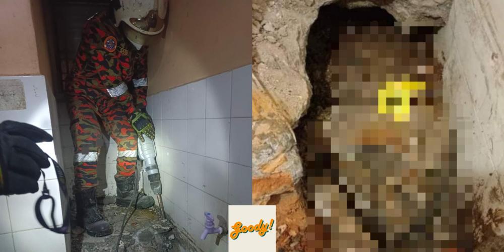 SHOCKING: Woman's Body Found Buried In Cement At House Toilet In Klang ...