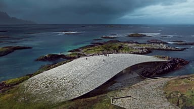 Image from: Whale museum with rooftop viewpoint overlooking the sea to open in northern Norway next year