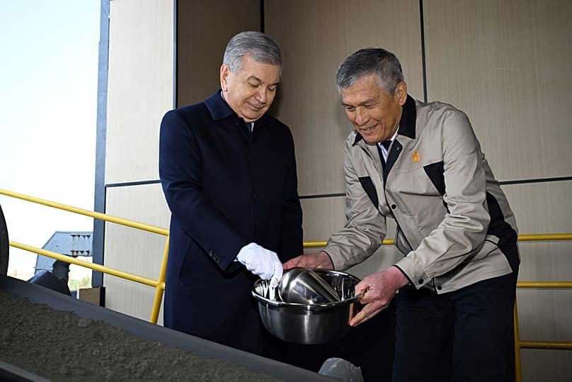 President Shavkat Mirziyoyev, opening ceremony of the plant