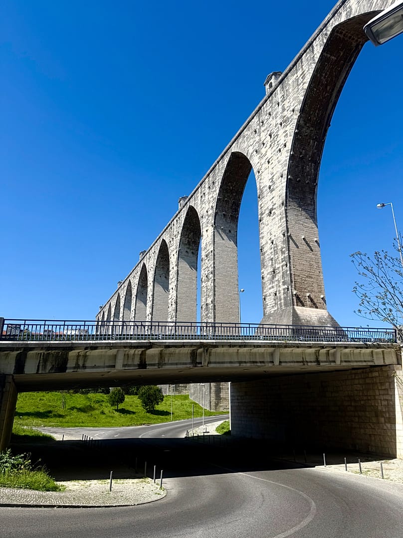 In Campolide you can walk underneath the Águas Livres Aqueduct