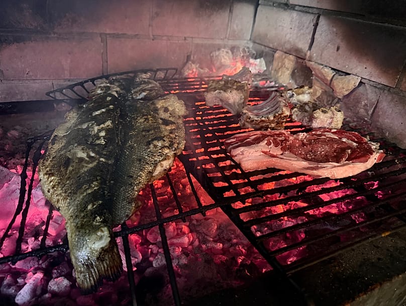 Here everything is freshly grilled over charcoal