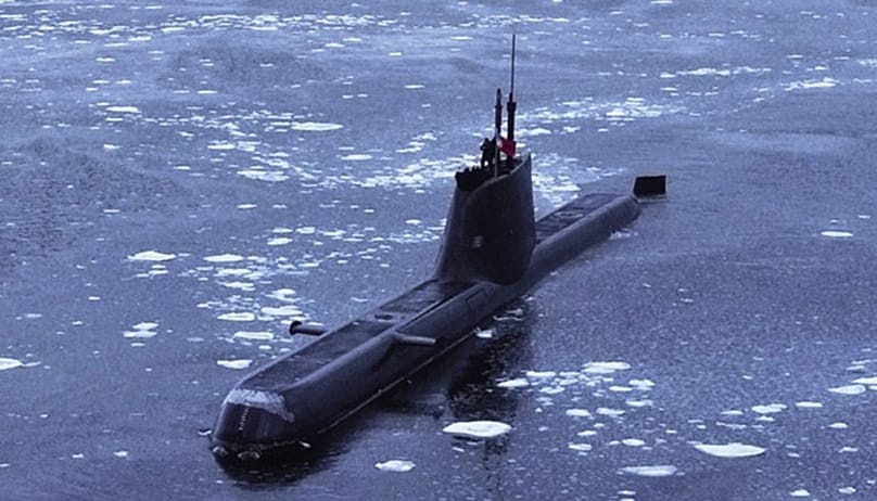 Submarine Harpoon in the Marginal Ice Zone