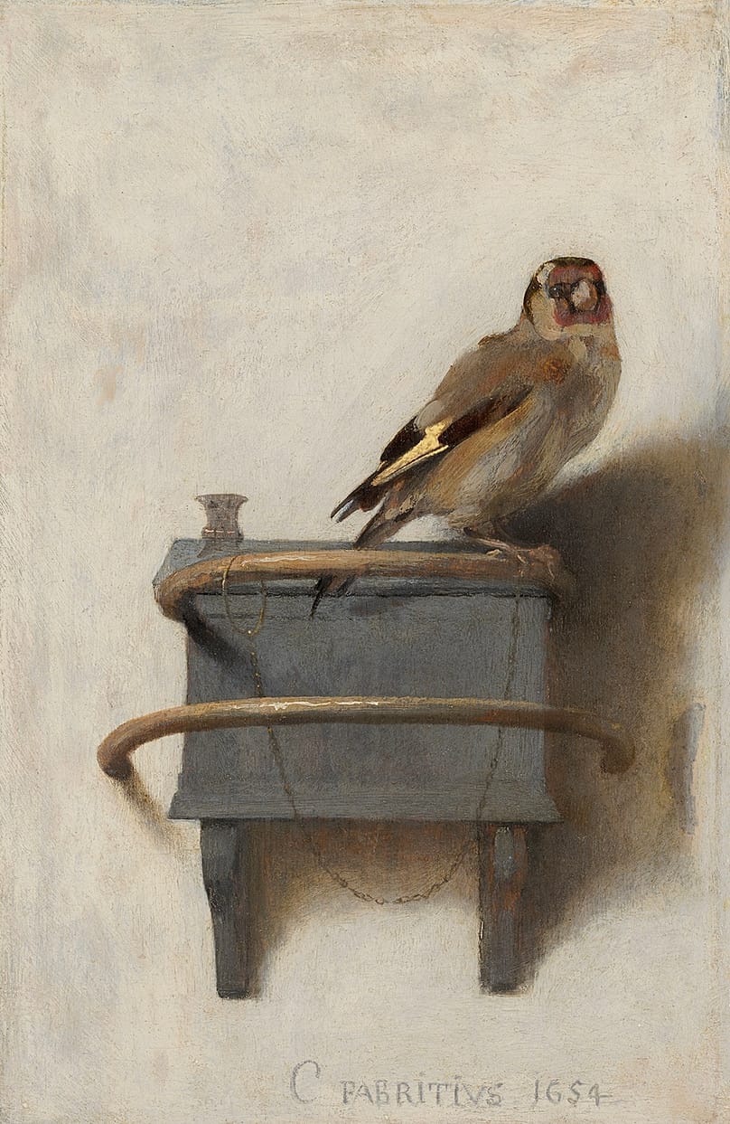 Carel Fabritius, The Goldfinch, 1654. 