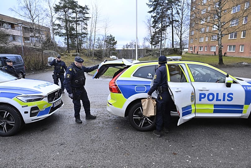 Police operations in Södertälje south of Stockholm, 30 January, 2025