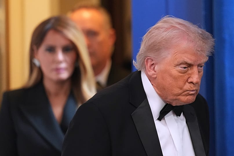 Donald and Melania Trump after the shooting incident