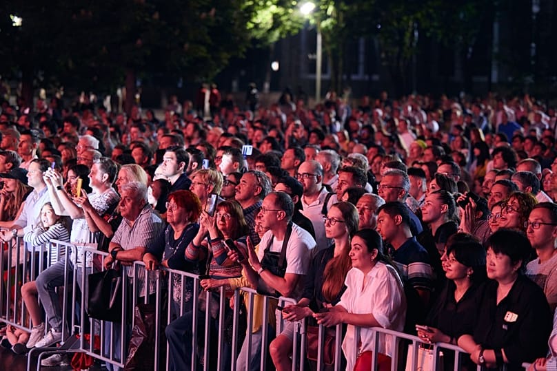 Festival visitors