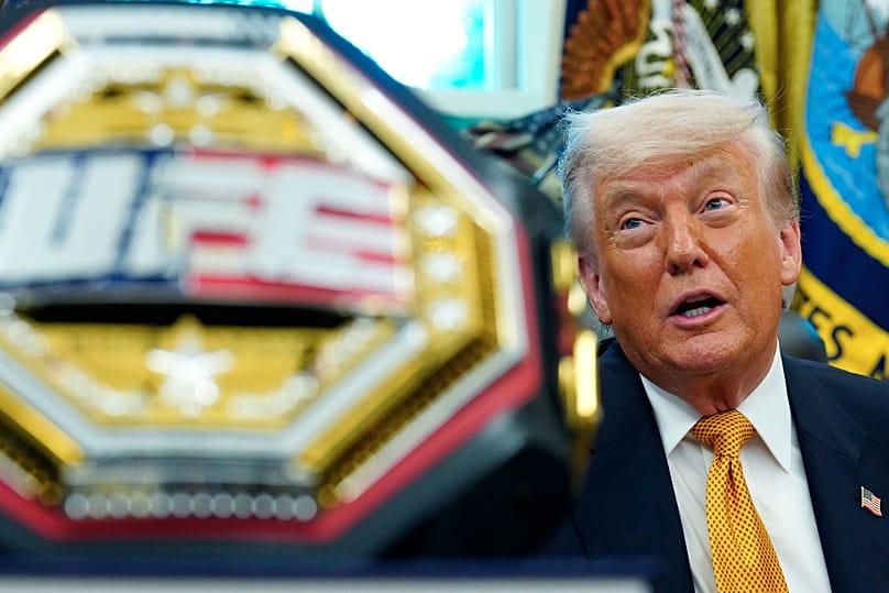 US President Donald Trump meets with UFC fighters in the White House, 6 May, 2026