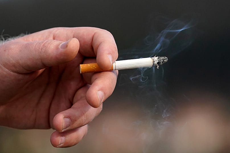 A cigarette contains approximately 8 mg of nicotine, but only about 1 mg is absorbed when smoking