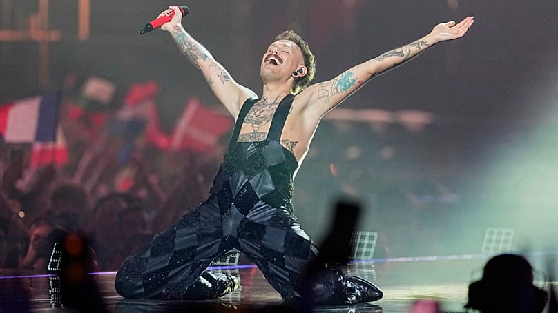 Norway's Jonas Lovv is in Saturday's Grand Final after performing his song 