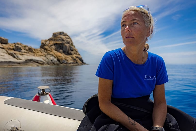 Monica Montefalcone one of the five Italian scuba divers who died near Alimathaa in the Maldives archipelago while exploring an underwater cave. (Greenpeace via AP, Ho)
