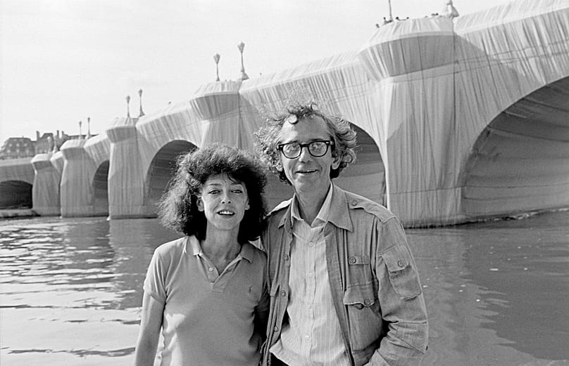 Christo and Jeanne-Claude in 1985