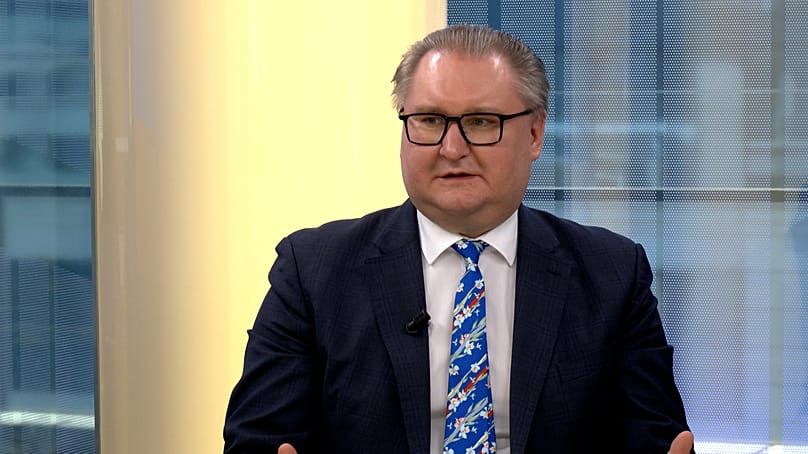 Taras Kachka, Deputy Prime Minister of Ukraine for European and Euro-Atlantic Integration at Euronews studio, 26 May, 2026
