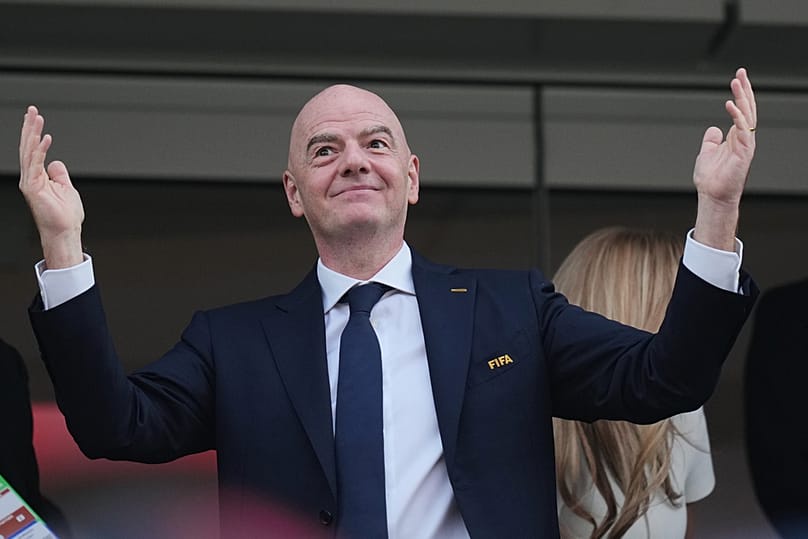 FIFA President Gianni Infantino attends the World Cup Group D match between the US and Paraguay, 12 June 2026