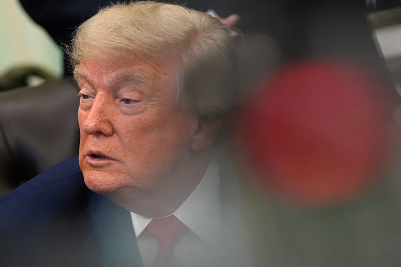 US President Donald Trump pictured in the Oval Office of the White House, 11 June, 2026