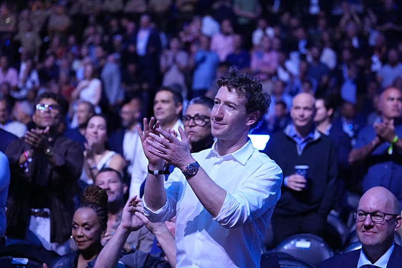 Meta CEO Mark Zuckerberg attends UFC Freedom 250 on the South Lawn of the White House, Sunday, June 14, 2026, in Washington