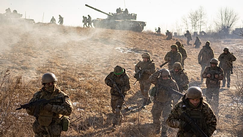 Symbolic image: Ukrainian soldiers of the 3rd Independent Tank Brigade 