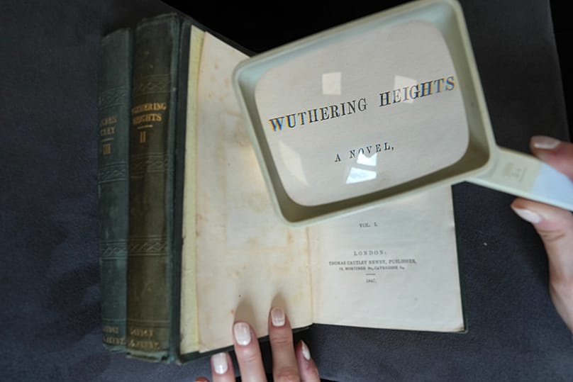 Wuthering Heights on display for sale at Christie's auction house
