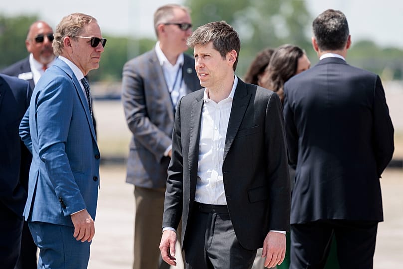 OpenAI CEO Sam Altman attends the groundbreaking for the Barn data centre in Saline Township, Michigan, 1 June 2026