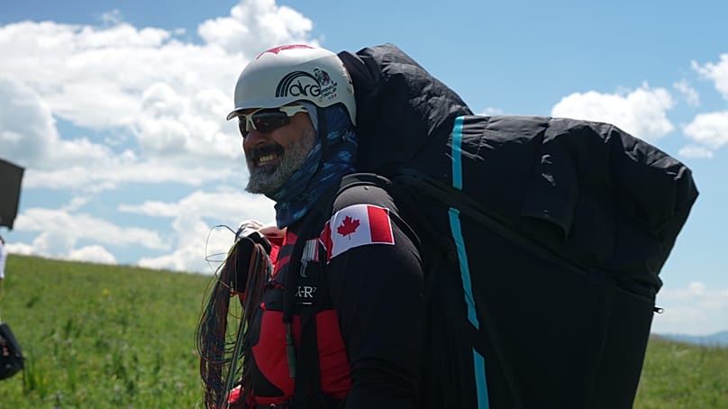 Canadian pilot Jimmy Giroux is among those taking part in the competition