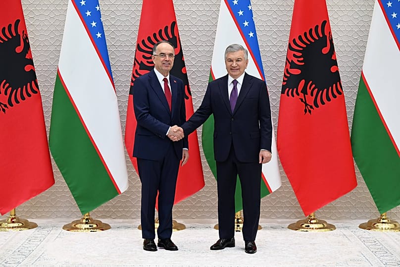 President of the Republic of Uzbekistan Shavkat Mirziyoyev and President of the Republic of Albania Bajram Begaj held talks a