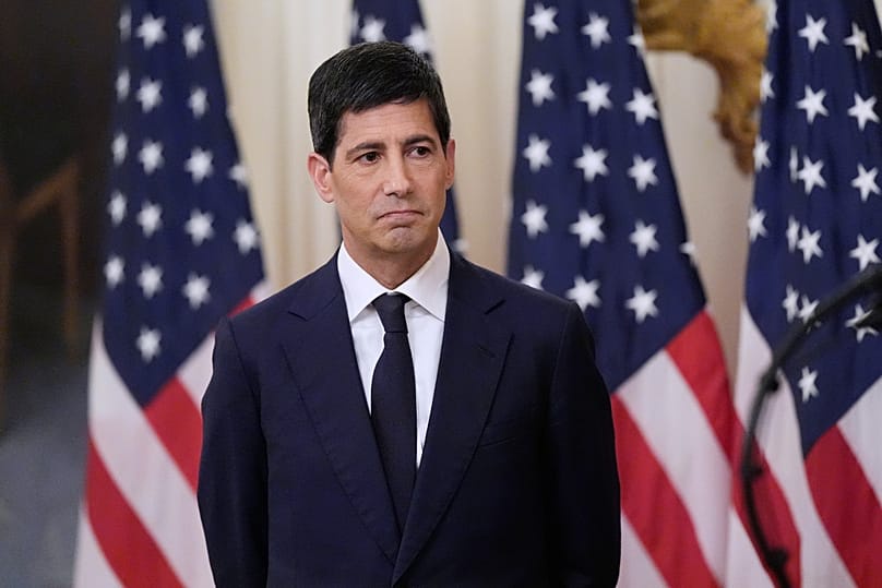 Kevin Warsh before being sworn in as Chairman of the Federal Reserve at the White House, 22 May 2026