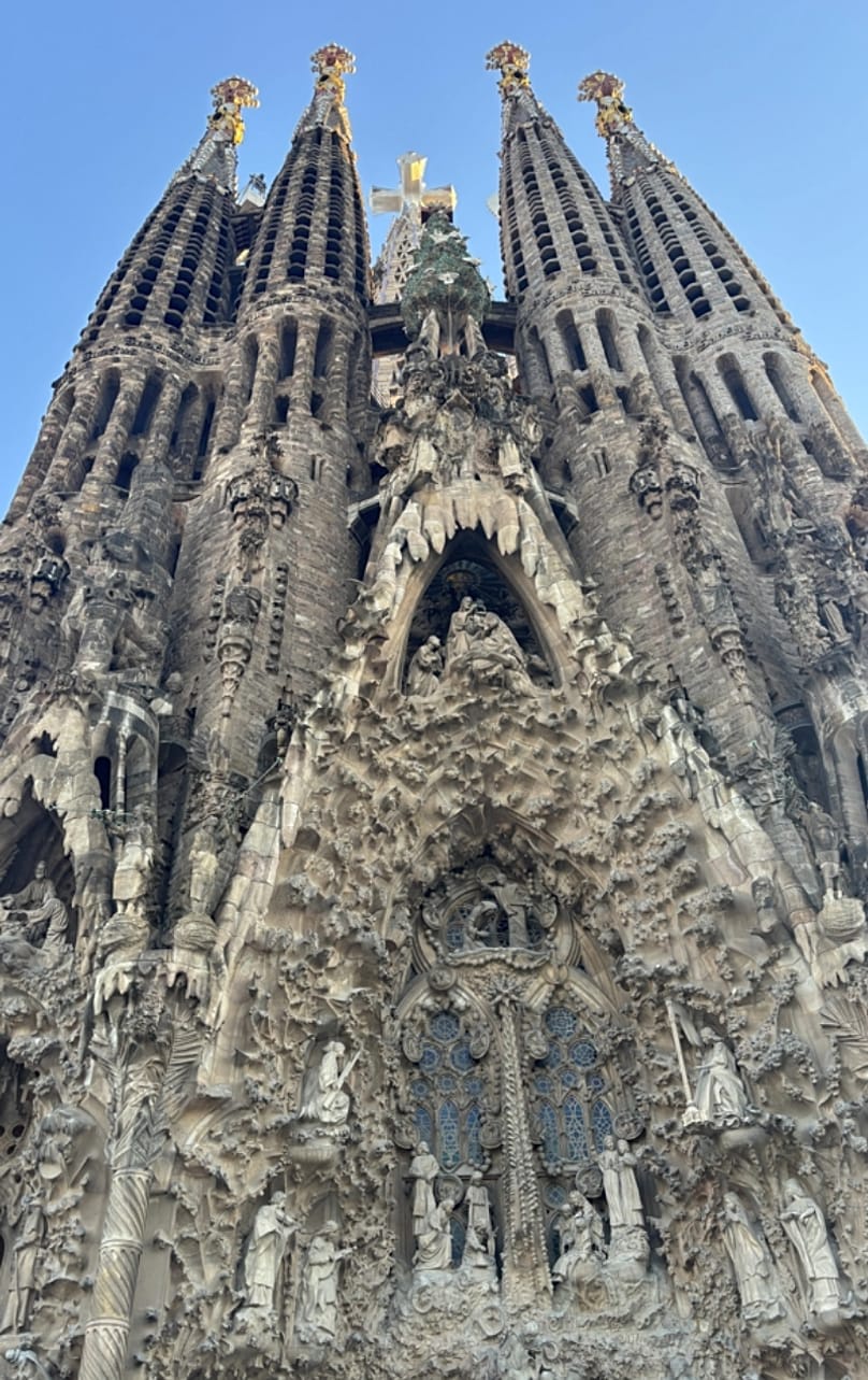 Façade of the Sagrada Familia.