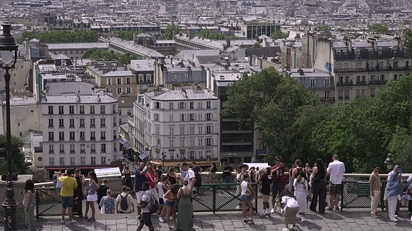 A view of roofs of Paris, Tuesday, June 23, 2026. 