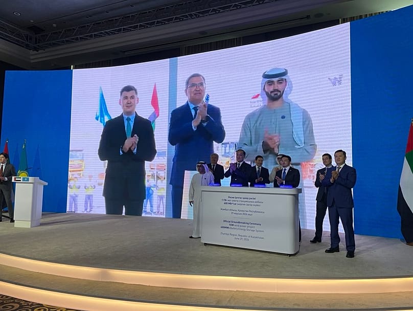 The groundbreaking ceremony of Zhambyl 1GW Wind Farm and 600MWh BESS project in Kazakhstan 