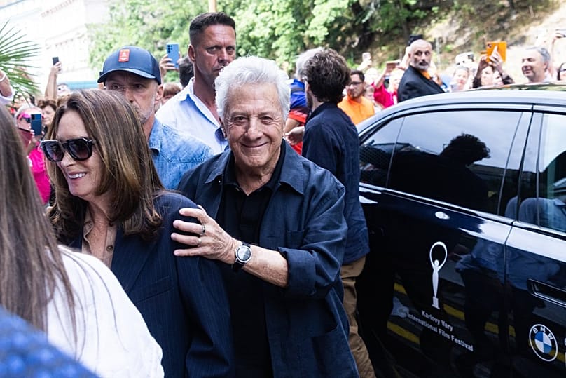 US actor Dustin Hoffman arrives at Karlovy Vary festival 2 July 2026 