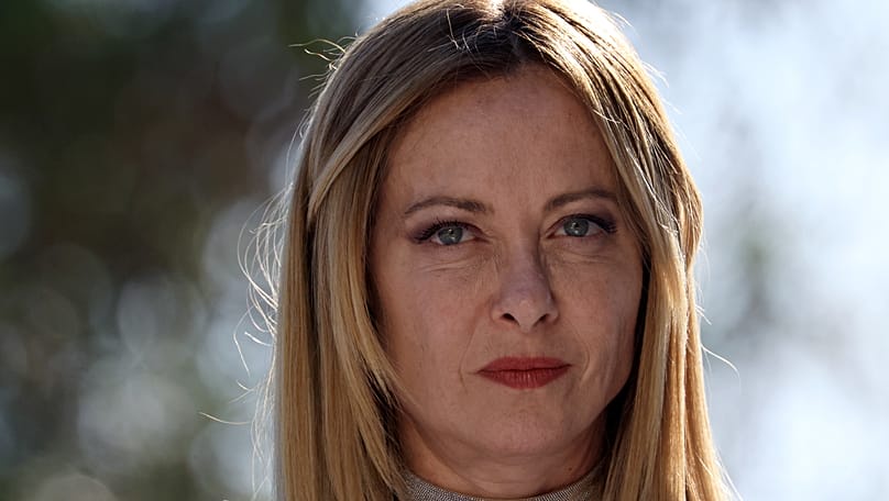 Italian Prime Minister Giorgia Meloni attends a press conference in Antibes, 25 June, 2026