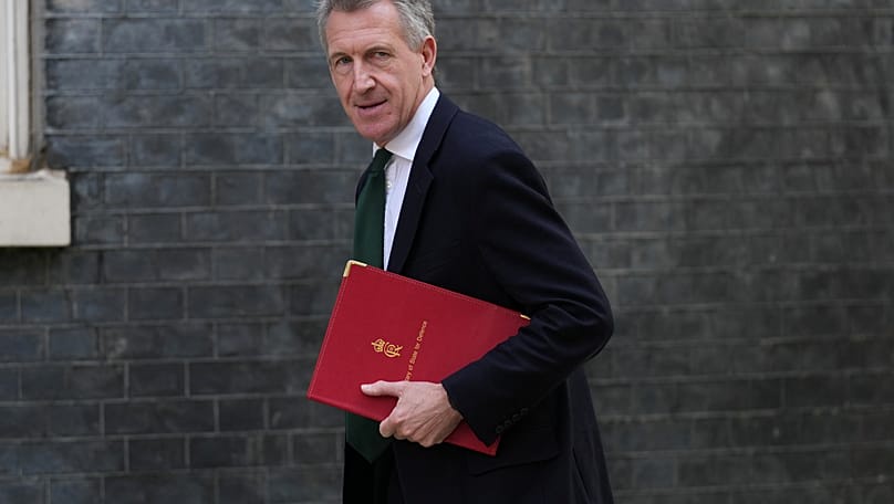 Britain's Secretary of State for Defence Dan Jarvis arrives for a cabinet meeting in London, 23 June, 2026