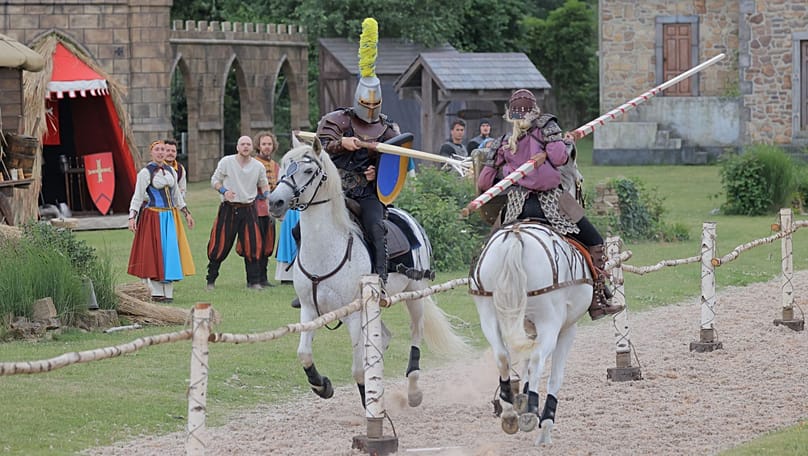 Shows include The Trusty Steed, which features jousting