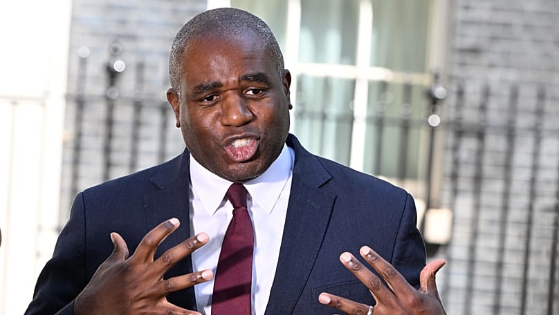 Britain's Deputy Prime Minister David Lammy speaks to the media in London, 22 June, 2026 