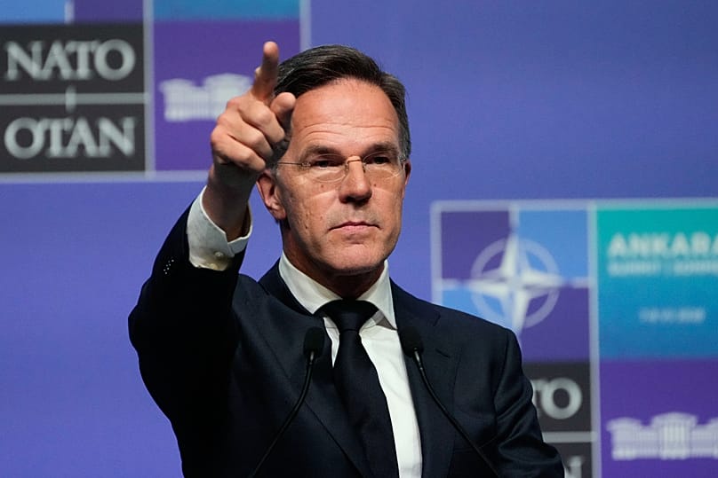 NATO Secretary General Mark Rutte speaks during a media conference at the NATO summit in Ankara, 8 July, 2026