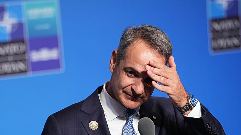 Greek Prime Minister Kyriakos Mitsotakis.