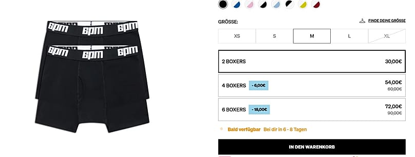 Yamal’s boxer shorts on the German label’s website