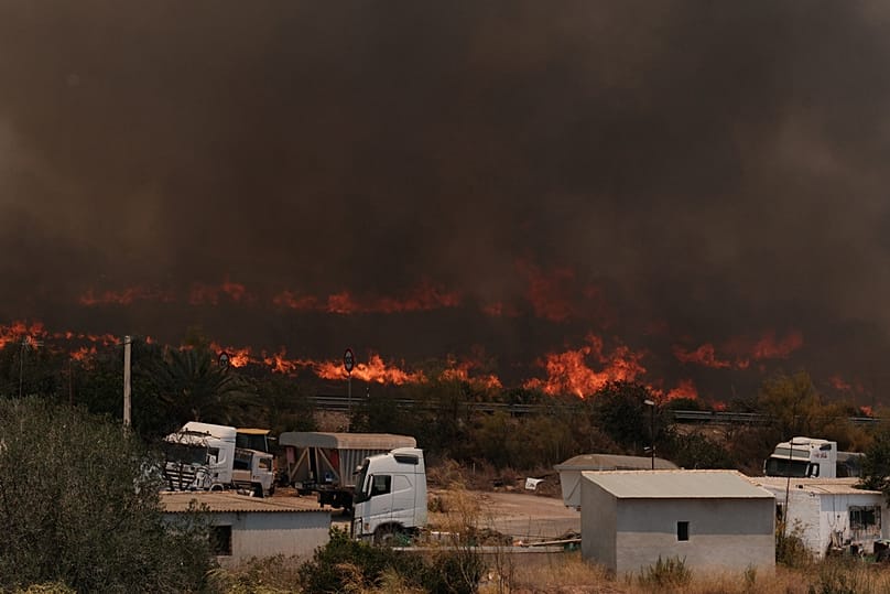 Wildfire in Los Gallardos, near Almería, south-east Spain, 10 July 2026