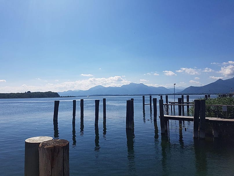 Ferry landing stage on Herrenchiemsee Island