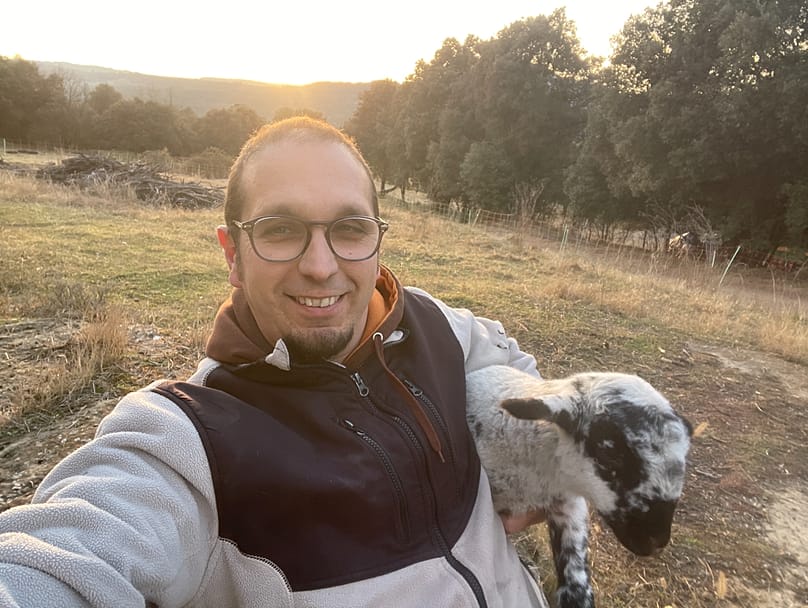 Sergi Caballero says using grazing to stop the grass from drying out is “the single most important thing