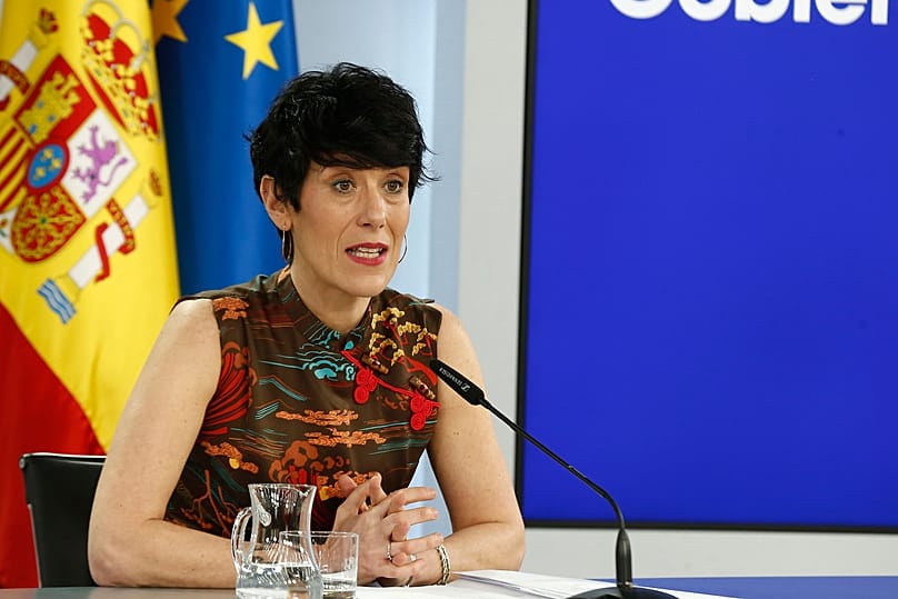 Elma Saiz during a Cabinet meeting in 2024