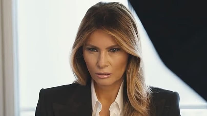 Screenshot from Melania documentary