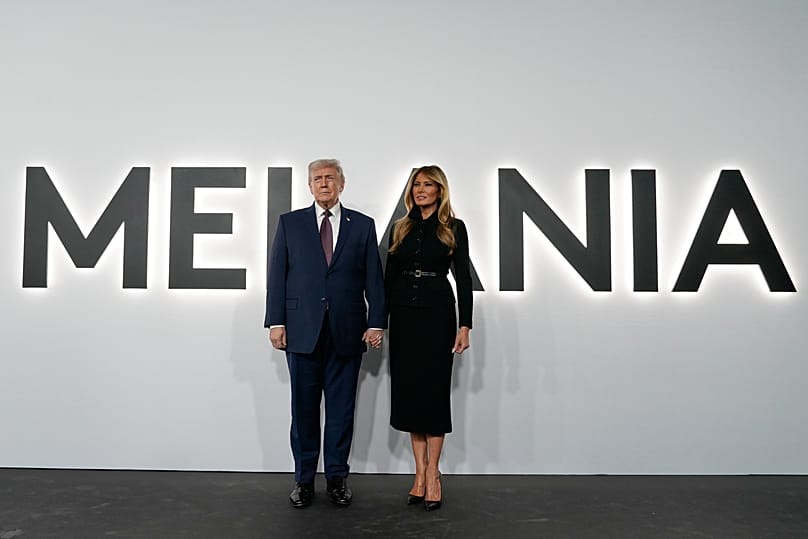 Donald Trump and Melania Trump at the premiere of Melania at The John F. Kennedy Memorial Center For The Performing Arts - 29 January 2026