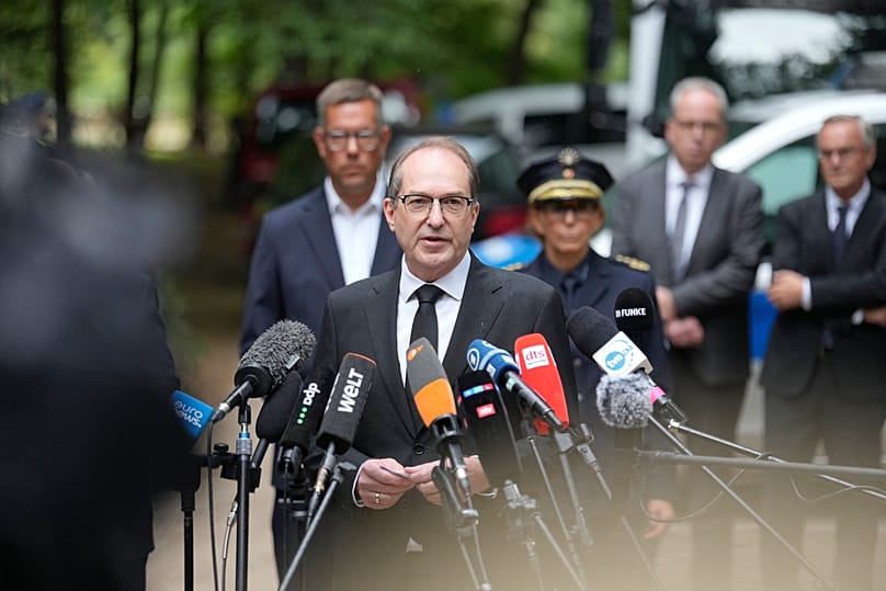 Interior Minister Alexander Dobrindt speaks to the media in Berlin, 26 July, 2026