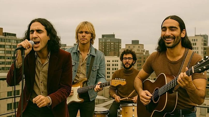 AI-generated image of the fictitious band The Velvet Sundown