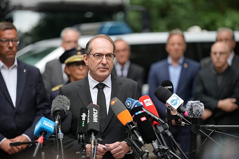 Interior Minister Alexander Dobrindt speaks to the media in Berlin, 26 July, 2026