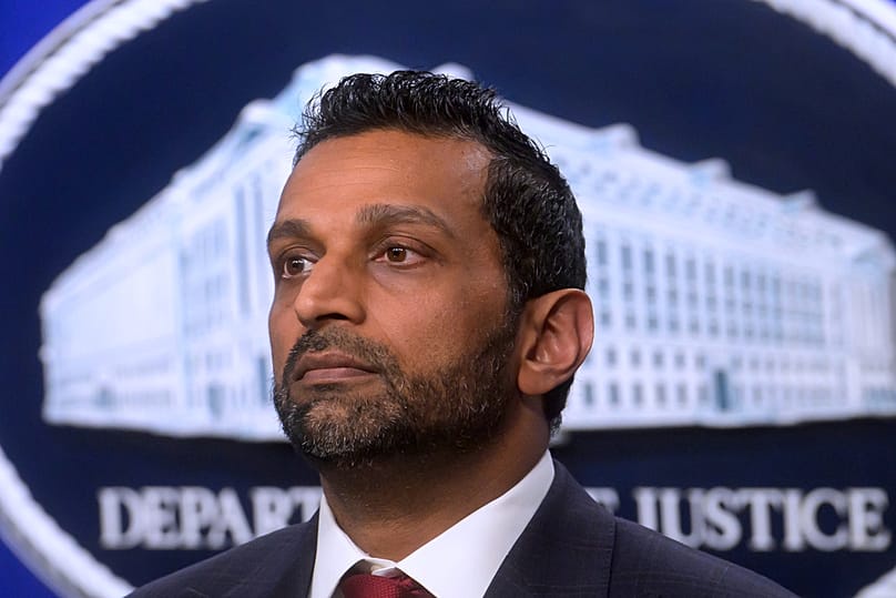 FBI Director Kash Patel attends a news conference at the Department of Justice, Wednesday, August 5, 2026 in Washington