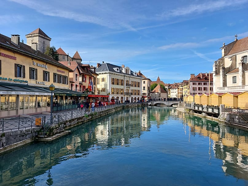 Annecy in France was in the top ten trending cities list