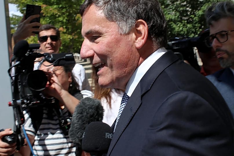 Canada-US Trade Minister Dominic LeBlanc leaves after meeting with Trade Representative Jamieson Greer and Commerce Secretary Howard Lutnick, Washington, Monday, Aug. 17, 2026