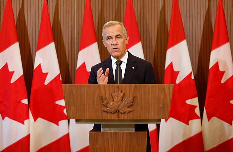 Canada’s Prime Minister Mark Carney speaks in Ottawa, 22 August, 2026