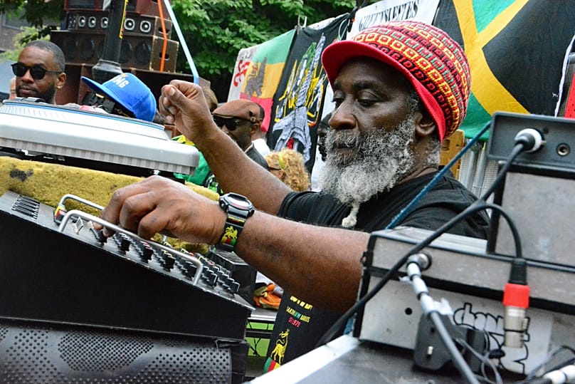Mikey Dread of Channel One at Notting Hill Carnival